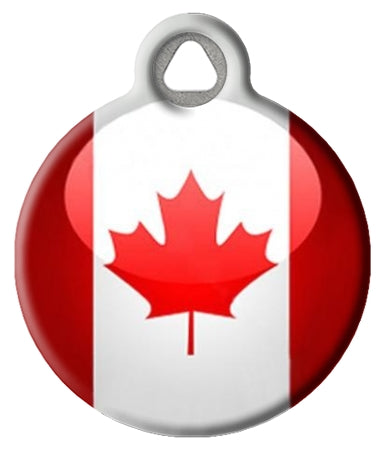 Canadian Flag Pet ID Tag