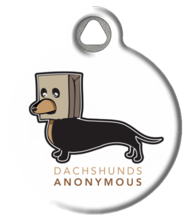 Dachshunds Anonymous Dog ID Tag