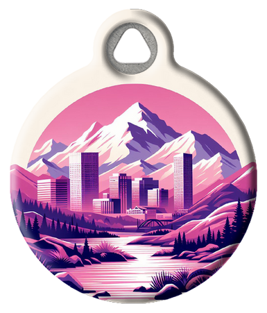 Denver Colorado Rocky Mountains Pet ID Tag