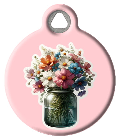 Spring Flowers Pet ID Tag