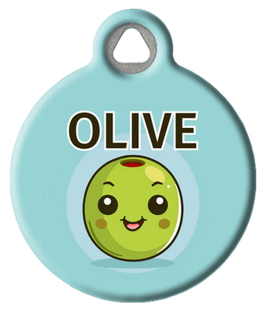 Cute Olive Pet ID Tag