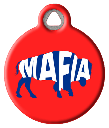 Buffalo Mafia Football Fan Pet ID Tag