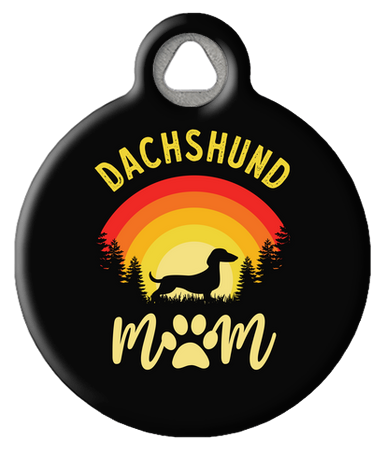 Dachshund Mom | Cute Dachshund Dog Collar Tag