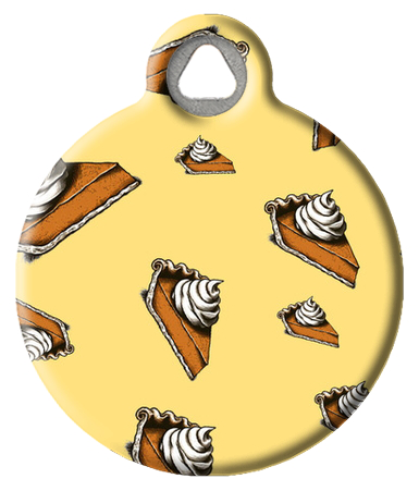 Festive Pumpkin Pie Dog ID Tag