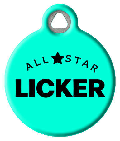 Funny All Star Licker Pet ID Tag