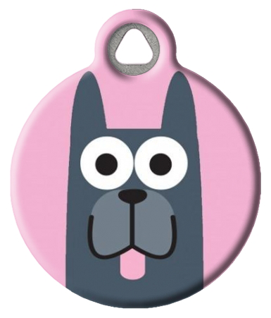 Great Dane Girl Dog ID Tag