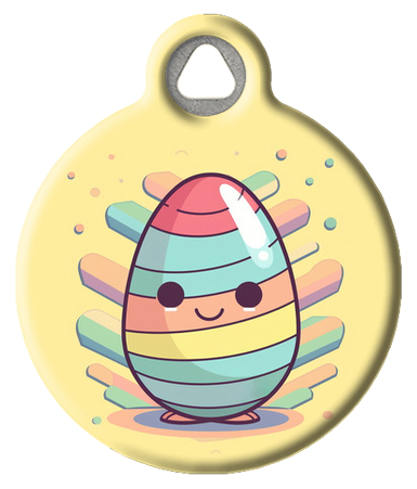 Happy Easter Egg Pet ID Tag