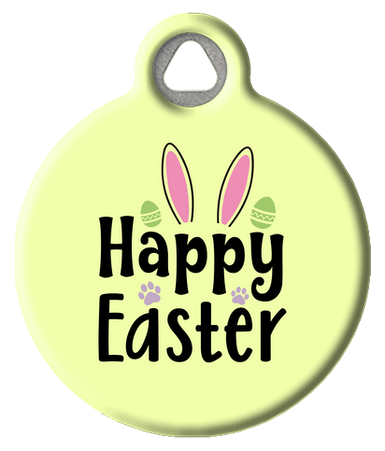 Happy Easter Festive Pet ID Tag