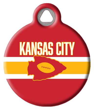 Kansas City Football Fan Pet ID Tag