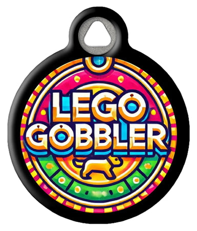 Funny Lego Gobbler Pet ID Tag