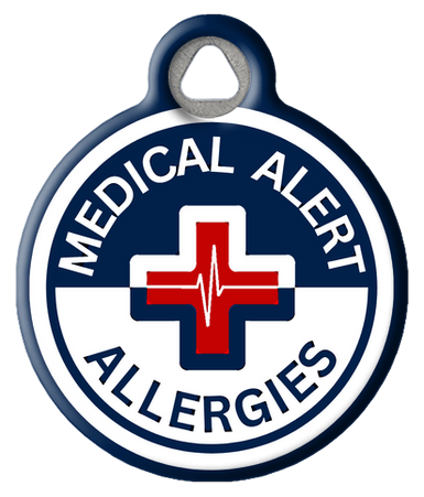 Medical Alert - Allergies Pet ID Tag