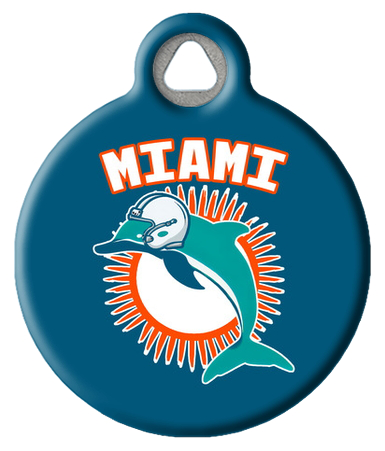 Miami Football Fan Parody Pet ID Tag