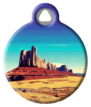 New Mexico Desert Pet ID Tag