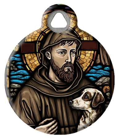 St Francis of Assisi Byzantine Pet ID Tag