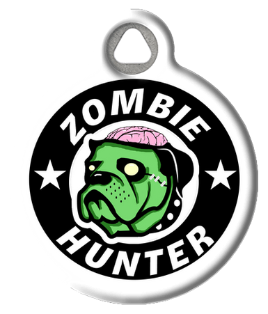 Zombie Hunter Pet ID Tag