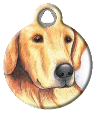 Golden Retriever Dog ID Tag