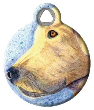 Yellow Lab Dog ID Tag