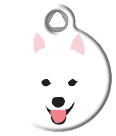 White American Eskimo Dog ID Tag