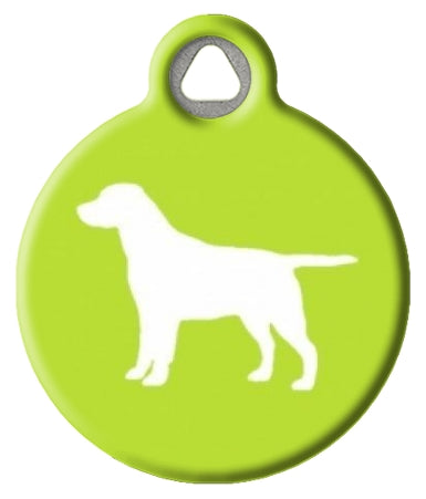 Labrador Retriever Silhouette Dog ID Tag