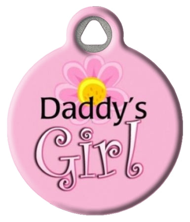 Daddy's Girl Pet ID Tag - Pink