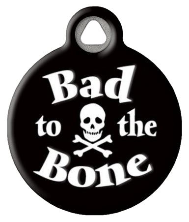 Bad to the Bone Pet ID Tag