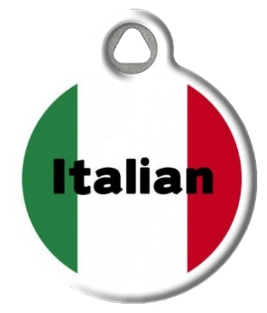 Italian Flag Pet ID Tag