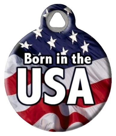 Born in the USA Pet ID Tag