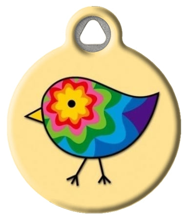 Colorful Chick Pet ID Tag