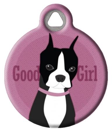 Good Girl - Boston Terrier Pet ID Tag