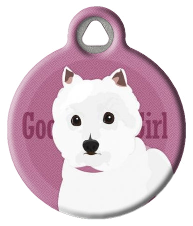 West Highland White Terrier Pet ID Tag - Good Girl