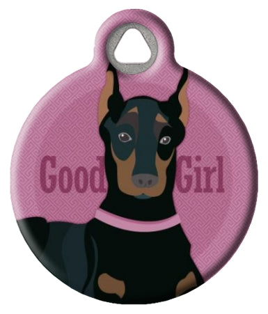 Good Girl - Doberman or Miniature Pinscher Pet ID Tag