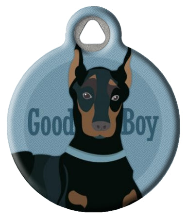 Good Boy - Doberman or Miniature Pinscher Pet ID Tag