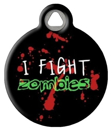 Zombie Fighter Pet ID Tag