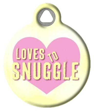 Loves to Snuggle Pet ID Tag