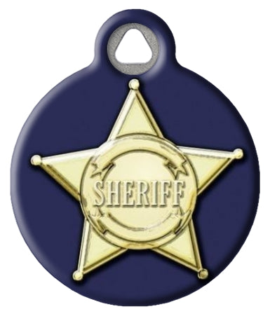 Sheriff Badge Dog ID Tag