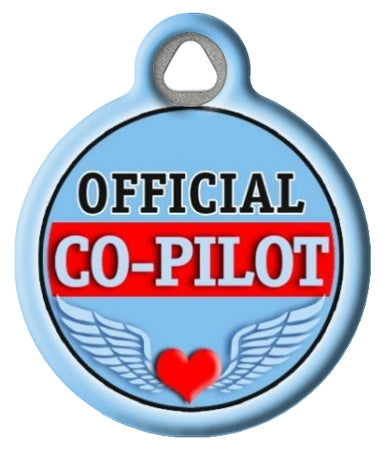 Official Co-Pilot Dog Tag for Dogs