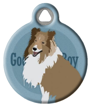 Good Boy Collie or Shetland Sheepdog Dog ID Tag