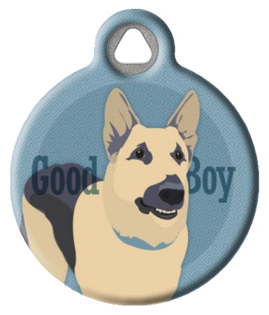 Good Boy German Shepherd Dog ID Tag