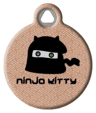 Ninja Kitty Cat ID Tag