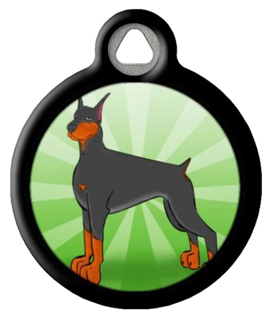 Doberman Dog ID Tag | Personalized Dog Name Tag