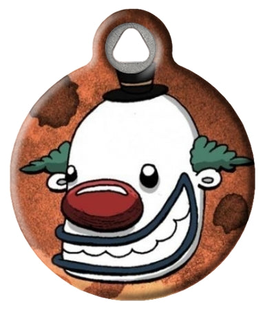 Happy Clown Dog ID Tag