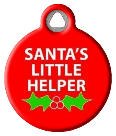 Santa's Little Helper Dog ID Tag