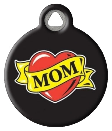 Mom Heart Tattoo Pet ID Tag