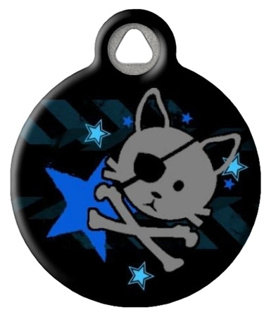 Pirate Kitty Cat ID Tag