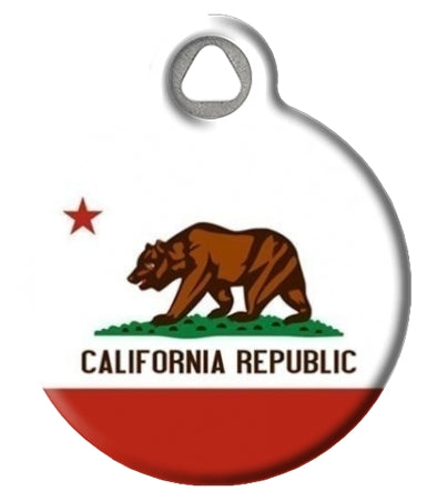 California Flag Pet ID Tag