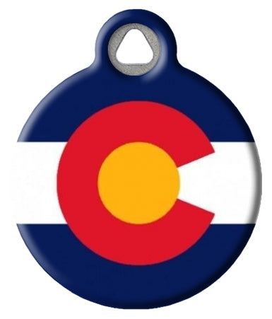 Colorado Flag Pet ID Tag