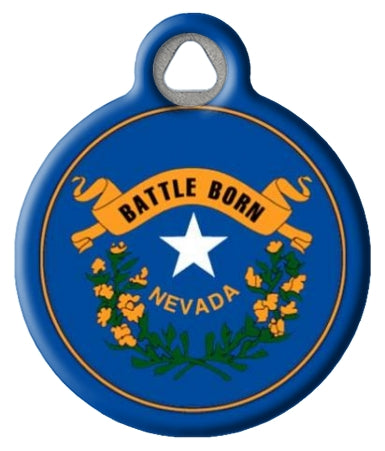 Nevada Flag Custom Dog Tag