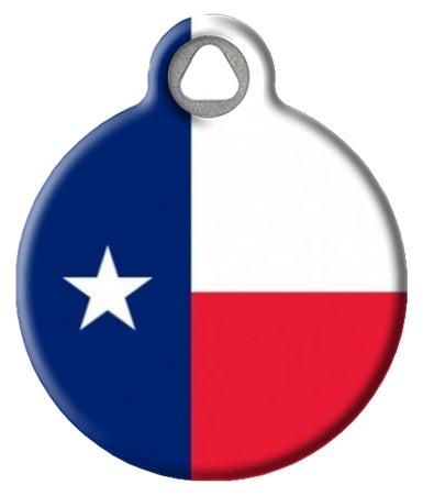 Texas Flag Dog ID Tag