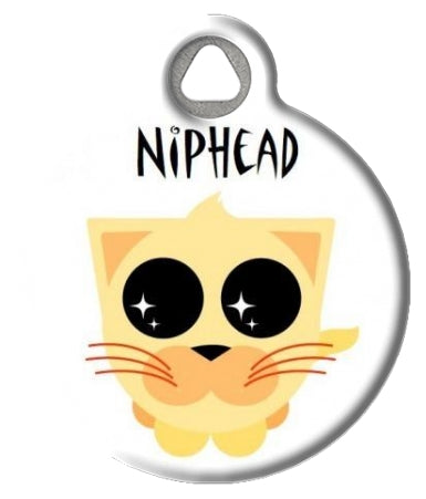 Nip Head Cat ID Tag