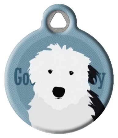 Old English Sheepdog Dog Tag - Good Boy